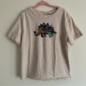 NFS.  Hanna Andersson stegosaurs dinosaur oatmeal color t-shirt size 4 (100)